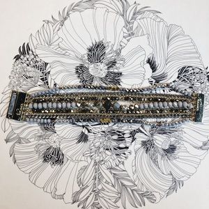 Stunning Multi-Layer Bracelet In Silver Mix